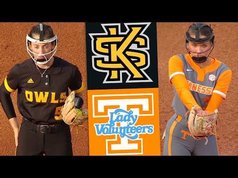 Kennesaw State vs #10 Tennessee Women's College Softball Highlights Full Game 2026
