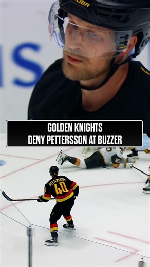Vegas DENIES Pettersson at the BUZZER!