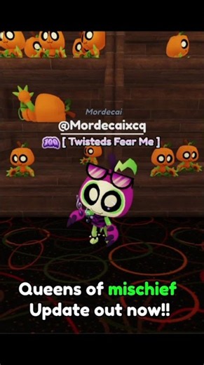 Queens of mischief update now in dandys world! #dandysworld #roblox #dandysworldupdate #halloween