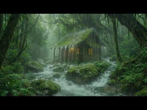 Tranquil Woodland Rain and Soft River Ambience for Daily Stress Relief and Sleep