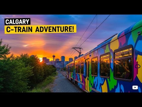 Calgary CTrain Ride: The Ultimate Scenic Urban Journey - 4K #calgary #alberta