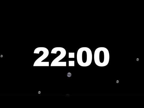 22 Minute Timer with Alarm | Full Screen Minimalist Countdown (HD) – ClockUnit