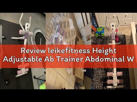 Review leikefitness Height Adjustable Ab Trainer Abdominal Whole Body Workout Machine Waist Cruncher