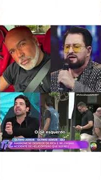 No velório de Rick, Marrone relembra acidente aéreo que quase tirou sua vida e emociona no SBT