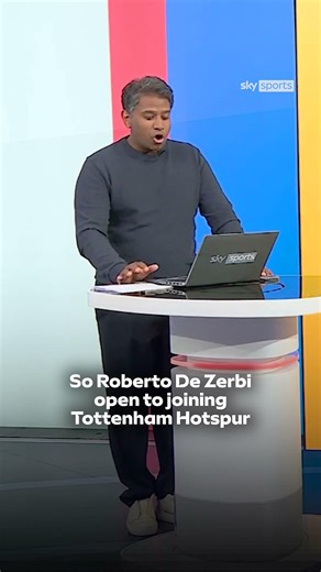 BREAKING: Roberto de Zerbi is open to joining Spurs as head coach NOW, according to Sky Italy 🚨