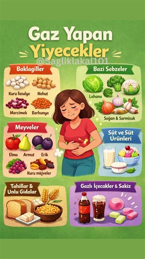 Gaz yapan yiyecekler l Detaylar açıklamada