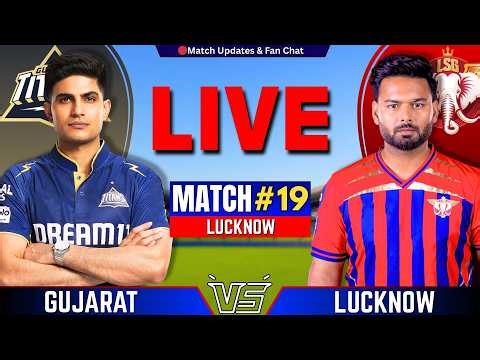 🔴Live : LSG vs GT, 19th T20 IPL 2026 | Live Cricket Match Today | Lucknow vs Gujarat Live | IPL 2026