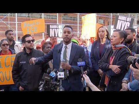 ICE in Brooklyn: 9 arrested in protest outside Wyckoff Medical Center | NBC New York