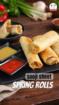 Perfectly Crispy Spring Rolls Every Time with semolina sheets #easyrecipe #cooking #foodshorts