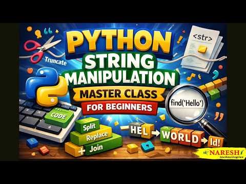 Best Python String Manipulation Master Class for Beginners | Python for Beginners | AI Jobs 2026.