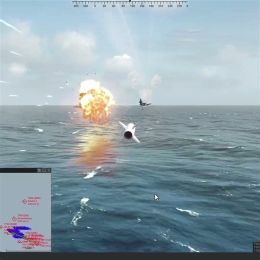 20 Royal Navy Sea Eagle Missiles vs Russian Kuznetsov Carrier #SeaPower