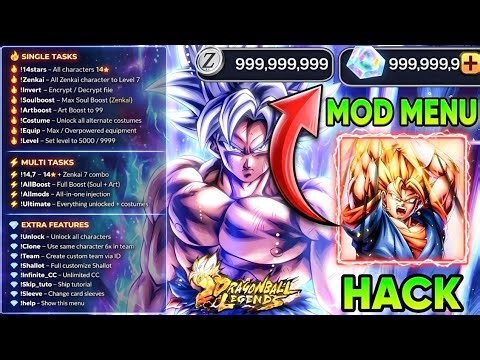 (TUTORIAL) DRAGON BALL LEGENDS Commands Mod Menu | Unlock ALL Characters & Chrono Crystals (2026)
