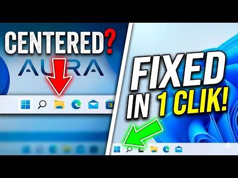 Moving Windows 11 Taskbar to the left