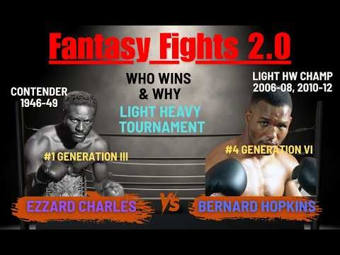 Light Heavy Tourney Bernard Hopkins vs Ezzard Charles Fantasy Fights 2 0