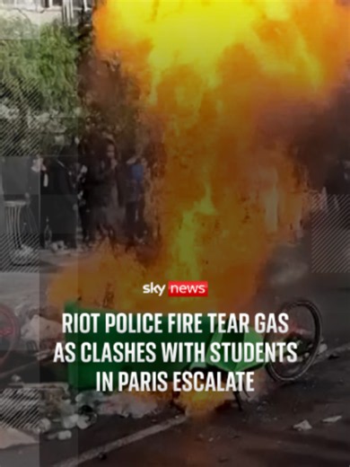 A wave of protests over conditions in schools have erupted across France following a protest movement that began in Paris less than two weeks ago. #SkyNews #France #Protest