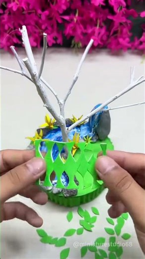 Miniature Spring World in My Hand: Creating a Magical Tiny Nature Scene #miniature