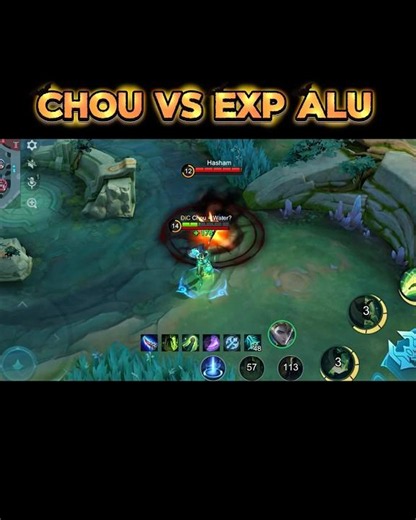 Chou Vs Exp Alu 😱 #mobilelegends #mlbbcreator #mlbb