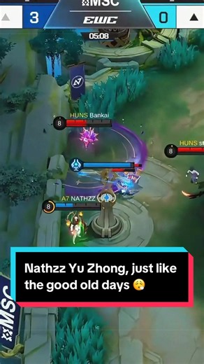 Nathzz Yu Zhong, just like the good old days 😮‍💨 Watch the MSC and MWI at EWC 2026 LIVE in Paris 🇫🇷 📌 July 1st - 4th Wild Card 📌 July 22nd - July 31st Main Stage 📌 August 1st Grand Finals #MLBBEsports #MSCatEWC2026 #MobileLegendsBangBang #MLBB #MSCEdits