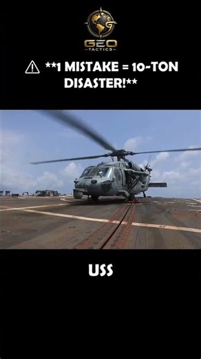 Landing a 10-Ton Helicopter on a Moving Warship! 🚁🌊 #Shorts