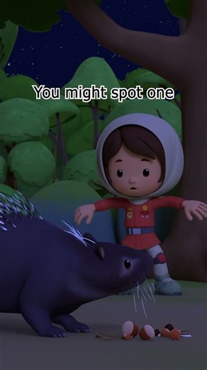 The Malayan Porcupine has a Cool Hairstyle! 👨🏽‍🎤🎸 | Leo the Wildlife Ranger | #shorts #animals