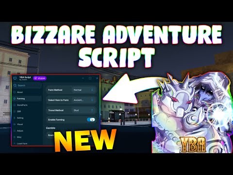 *NEW* Your Bizarre Adventure Script (PASTEBIN 2026) (STAND FARM , AUTOFARM, FIGHT, AUTO SELL, SPEED)