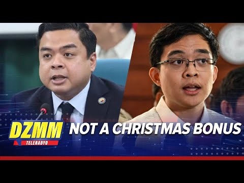 Ridon says P2M per congressmen for MOOE, not a Christmas bonus | DZMM Teleradyo