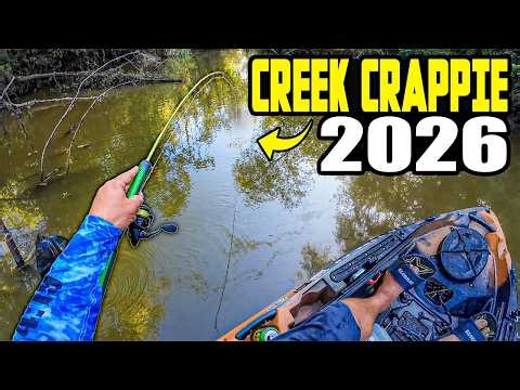 I FOUND THE SLAB CREEK CRAPPIE JACKPOT!! CREEK CRAPPIE FISHING 2026!!