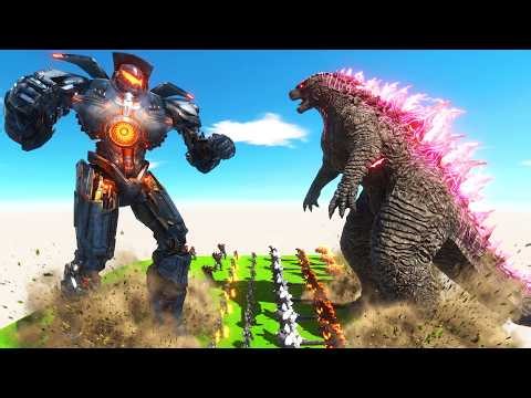 Team Gipsy vs EVOLVED GODZILLA! Who Wins? | Animal Revolt Battle Simulator