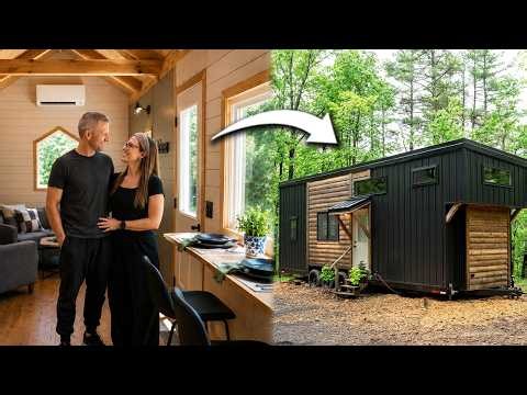 They Harvested Their Own Trees & Built These Tiny Homes