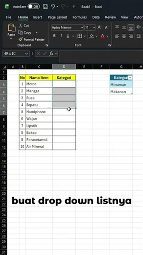 Dropdown Excel Statis ❌ Ganti Dinamis ✅