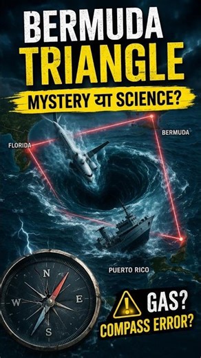 Bermuda Triangle का सच: Alien नहीं… Science है! 🌊 #BermudaTriangle #Mystery #sciencefacts #shorts
