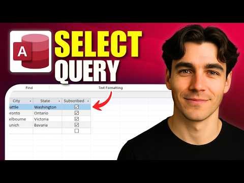 How to Create a Select Query in Microsoft Access (Tutorial 2026)