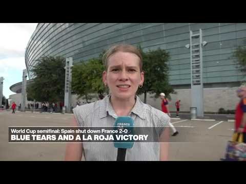 Spain shuts down France and advances to the World Cup final with a 2-0 victory • FRANCE 24 English