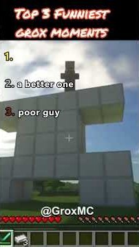 Top 3 Funniest Grox Moments in Minecraft Ever