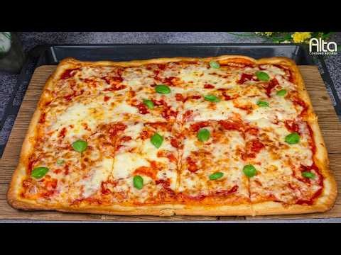 Homemade Pizza! No Kneading & My Family Was Amazed!! Margherita Pizza