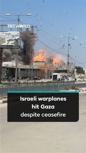 Israeli warplanes strike Gaza despite ceasefire, injuring 2 Palestinians