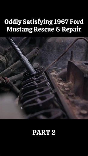 Part 2: Oddly Satisfying 1967 Ford Mustang Rescue & Repair #amazing #restored #foryou #restoration #abandoned