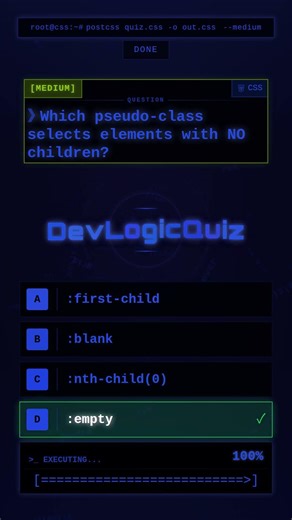 CSS Selectors: How do you select completely empty elements?