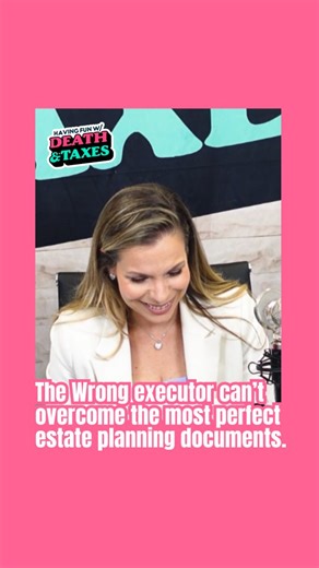 Having Fun With Death and Taxes on Instagram: "What really separates the right executor from the wrong one? It’s simple. 👇 🚩 Even the most perfectly drafted estate planning documents can fail if the wrong person is in charge. Host @legacylawyerleslie and Estate Planning Attorney @miamiladylawyer explain why choosing the right executor is critical in Episode 7 of Having Fun with Death & Taxes ➡️ Marilyn Monroe’s 3-Page Will: The High Cost of a “Simple” Estate Plan. Don’t let a bad choice break 
