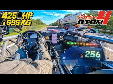 425HP Ariel Atom 4 Corten Miller // TOP SPEED on AUTOBAHN