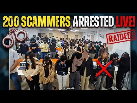 200 Scammers Just Got BUSTED Live On Camera