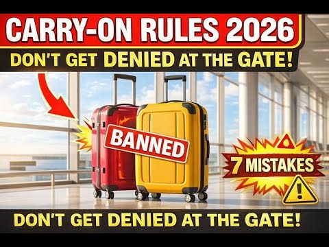 Carry - On Rules 2026: Don’t Get Denied at the Gate (7 Mistakes)