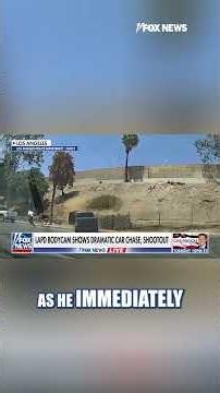 WATCH: LAPD bodycam captures DRAMATIC chase, shootout