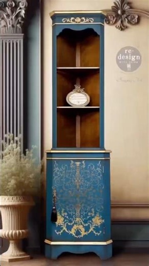 Gilded Furniture Makeover ✨ Gold Leaf & Foil Transfer Details By Redesign!