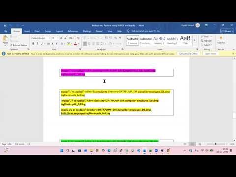 Data Pump EXPDP & IMPDP - Export and Import full database or Single Table | Logical Backup Restore