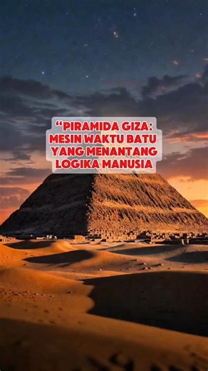 Piramida Giza: Mesin Waktu Batu yang Menantang Logika Manusia #piramida #history #short