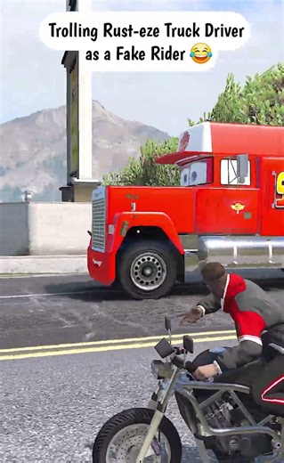 Trolling Rust-eze Truck Driver as a Fake Rider😂#gtaviral #gtaonline #gta5online #gtacars #gta5 #gta