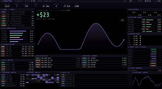 A quant trader I've known for 3 years sent me a screen share at 11 PM.No message. Just a link.I clicked it.The terminal was already running.4 agents. Live.I watched for 22 minutes without saying anything.Not because the numbers were impressive.Because of what the bot wasn't doing.It scanned 512 markets. Killed 476 of them. Kept 7. In 4 minutes.Each kill had a reason. Gap too thin. Volume too low. Window closed. No edge, no trade.That filter alone -> that's the whole game.Then he typed one line:"