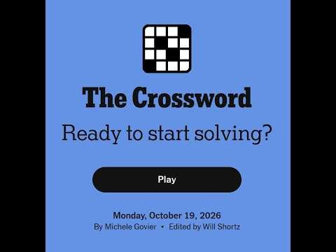 The New York Times Crossword 19/10/2026