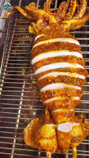 Squid cooked on Rusty Grill & Rusty Scissors – Health Problems Waiting